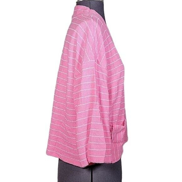 NWOT Isaac Mizrahi Live! Striped Knit Cardigan Sz XS - Picture 3 of 12